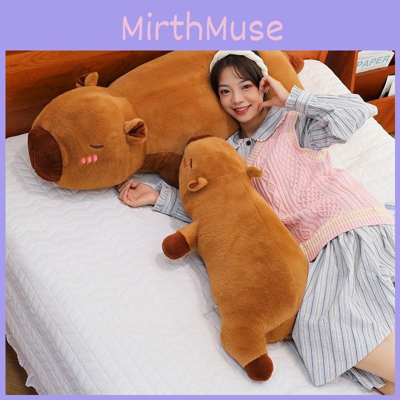 Soft Short Plush Capybara Cuddle Pillow Ideal For Sleepovers And Bedroom Decor 50cm And 90cm Sizes