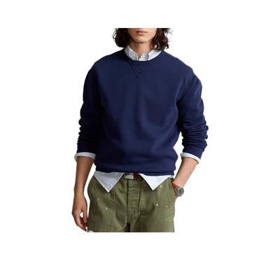 Polo Polo a Maniche Lunghe Tinta Unita Uomo top Blu Navy MNPOKNI16821622-410