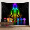 Home Decor Meditation Seven Chakra Tapestry Indian Buddha Wall Decor Mandala Tapestry Witchcraft Bohemian Hippie