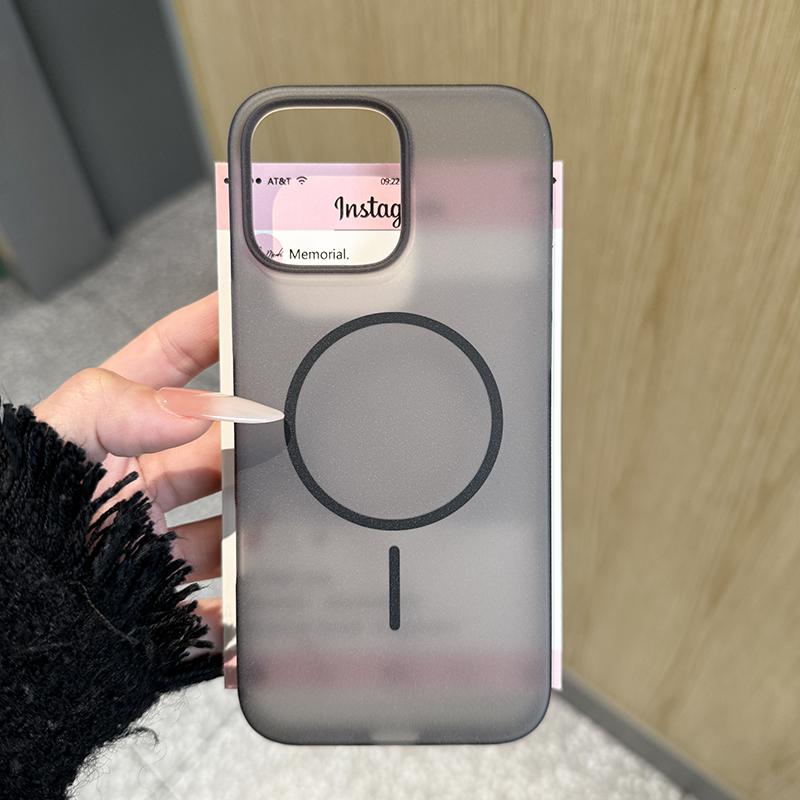 

Ultra Thin Matte Magnetic Wireless Charge Clear Case For iPhone 16 15 14 13 12 Pro Max Plus For Magsafe Shockproof Hard PC Cover For iPhone 16Pro Max