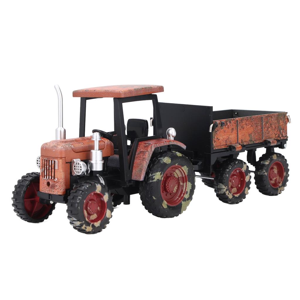 Alloy Retro Model Small Four Wheeled Tractor Car Model Home Model Ornaments for Decoration