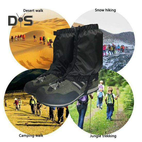 1 Pair Outdoor Leg Gaiter Adjustable Waterproof Men Women Hiking Climbing Snow Skiing Hunting Snake Guard Snow Boot Shoe Gaiter Leg Protector Cover