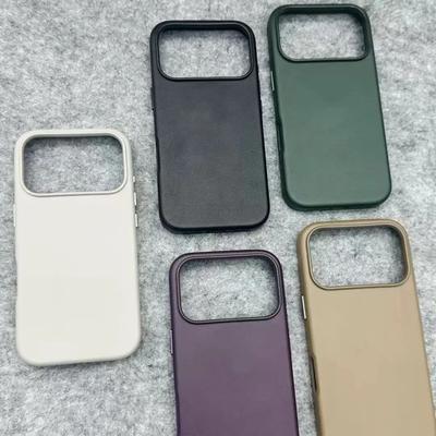 Leather All-inclusive Anti-fall Phone Case for IPhone 17 Pro Max 17 Air 16 15 13 14 Pro Max Invisible Magnetic Wireless Charging Cover