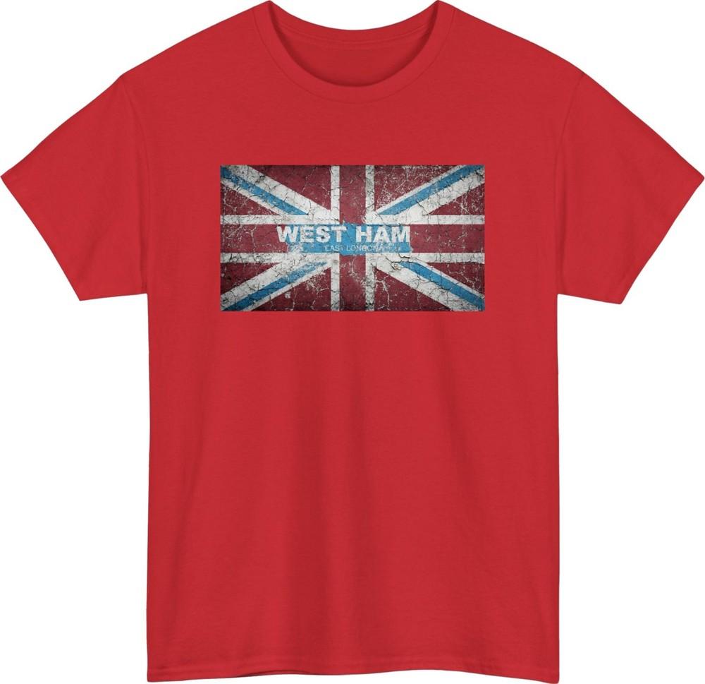 East London Distressed Union Flag TShirt Vintage Patriotic Heritage Urban Tee S