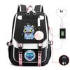 Large Capacity Schoolbag with Shoulder Strap; Student Three-piece Pencil Case Set