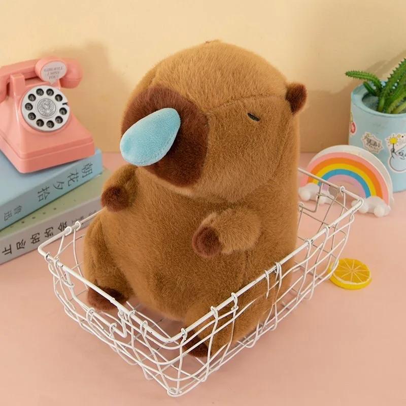 Capybara Plush Simulation Capibara Anime Fluffty Toy Cute Doll Stuffed Animals Soft Doll Plush Children Christmas Gift