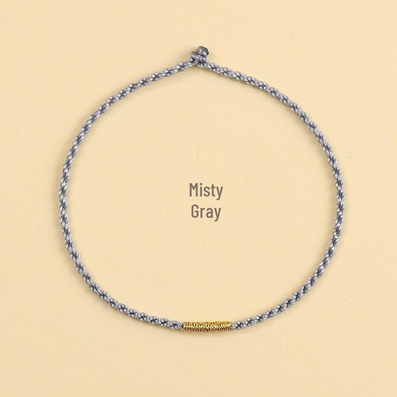 Handmade Unisex Red Rope Bracelet: Customizable with Beads, DIY Birth Year Anklet, Perfect Gift for Best Friends