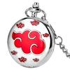 Anime Red Cloud Pocket Watch Men's Fashion Pendant Watch Men's Gift Clock Pocket Watch Christmas Gift