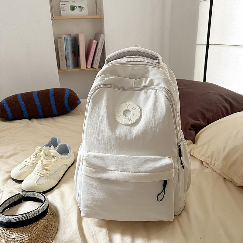 School bag new Harajuku fresh and sweet candy-colored backpack junior high school students lightweight large-capacity backpack