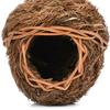For Birds Nest Bird Cage Natural Grass Egg Cage Bird House Outdoor Decorative Weaved Hanging Parrot Nest Houses Pet Bedroom