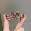 Korean Amethyst Rhinestone Butterfly Hair Clip for Ponytails and Top Clips