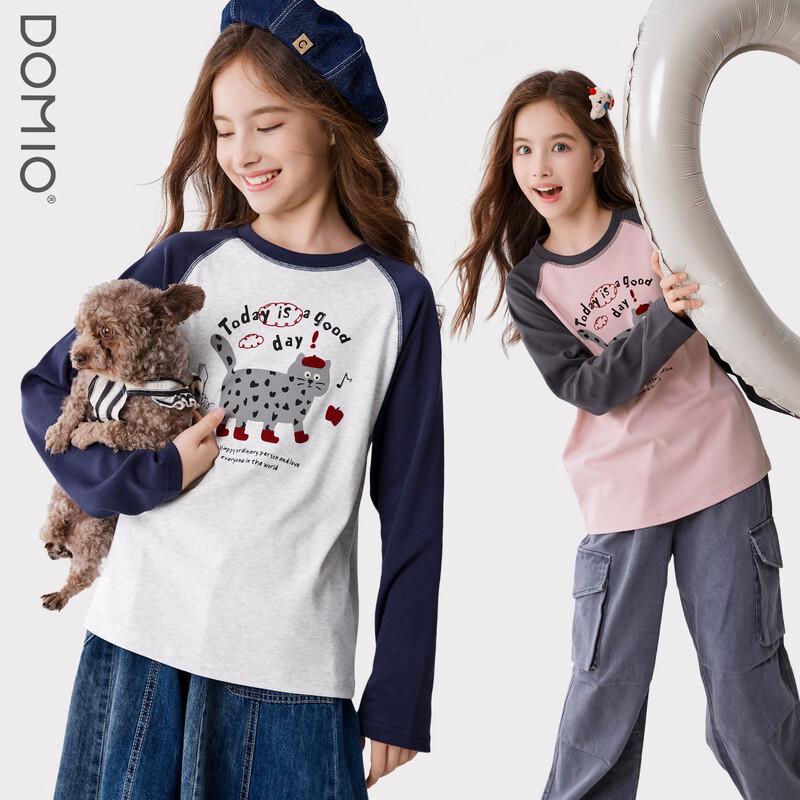 Duomiaowu Girls' Spring/Autumn Long-Sleeve T-Shirt