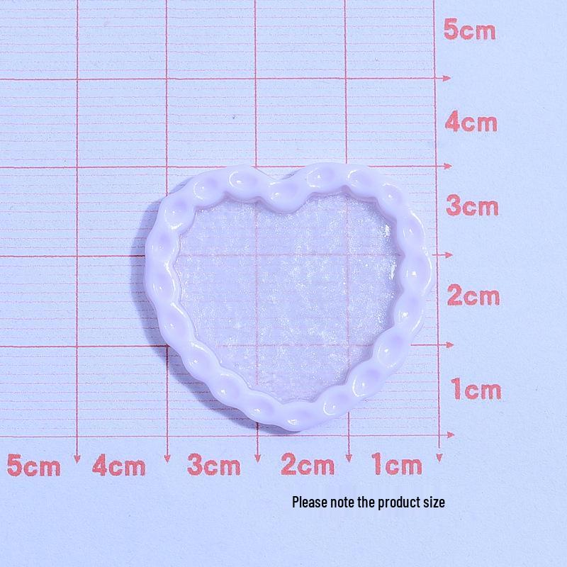 

Пластина с блестками в форме сердца, ручная работа, DIY, аксессуары из смолы для чехлов для телефонов, заколок для волос и ювелирных изделий