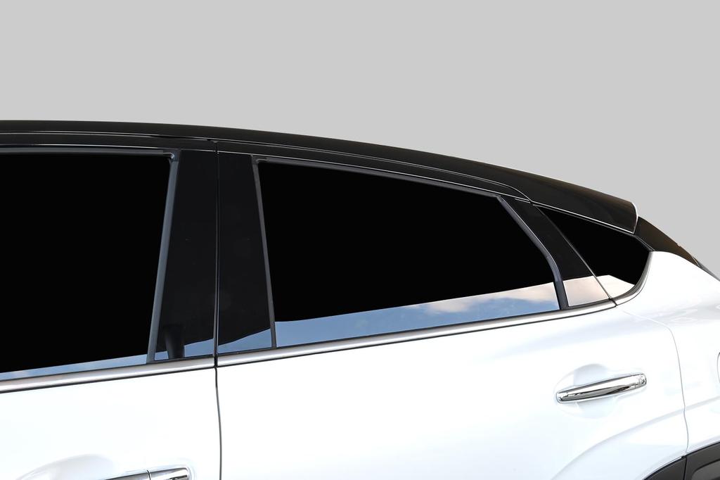SecondStage Pillar Garnish for Suzuki Front 3S factory side Piano Black (with visors) - (S110BLK)