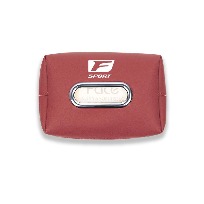 Interior Stickers Car Seat Back Tissue Box Auto Leather Tissue Holder For Lexus Fsport GS GX IS LS LX CT LC RC LBX NX RX 350h 45