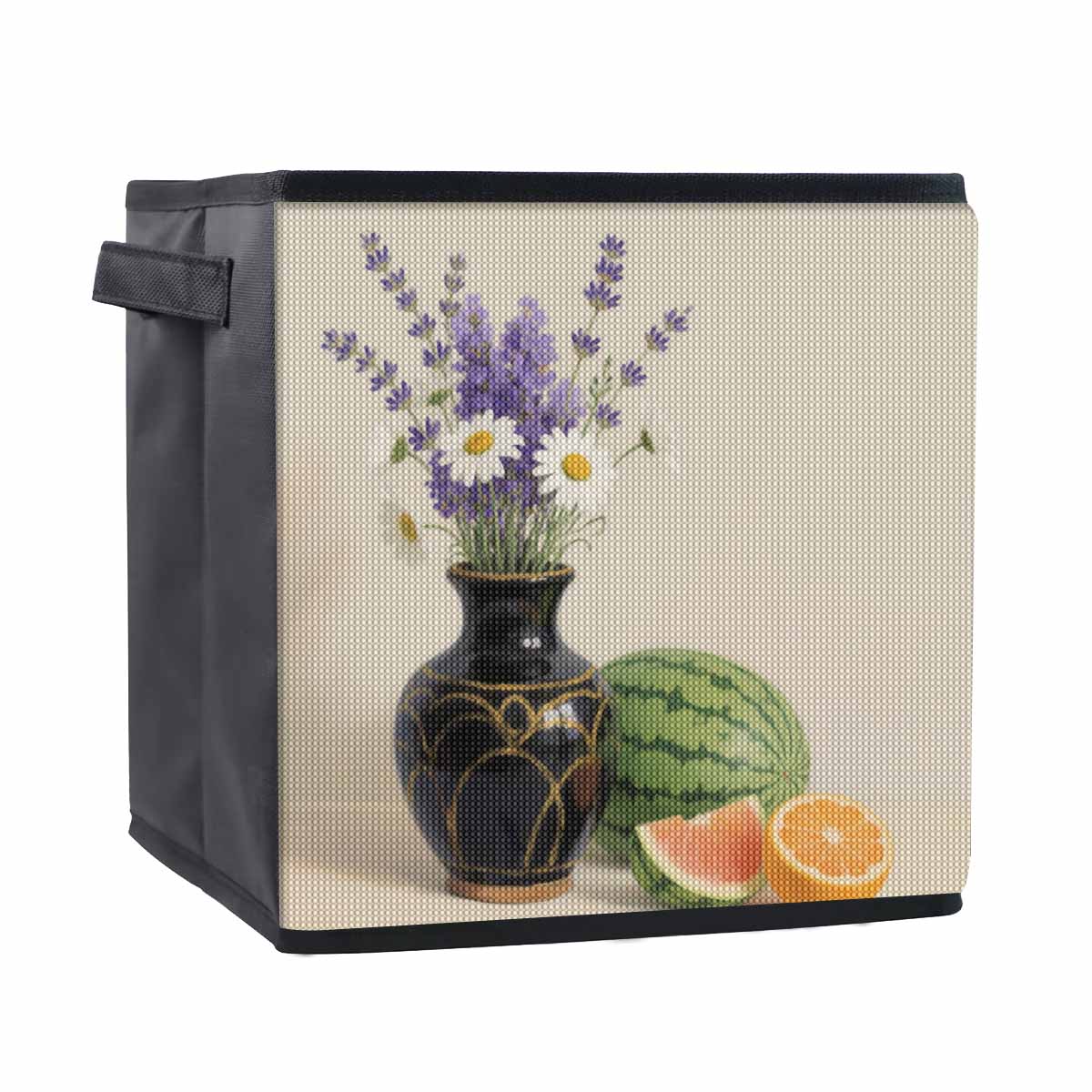 

Lavender and Daisies 5D Diamond Painting Storage Basket Full Round Drill Mosaic Diamond Embroidery Cross Stitch Kits Home Decor Home Decor 25cmx25cm
