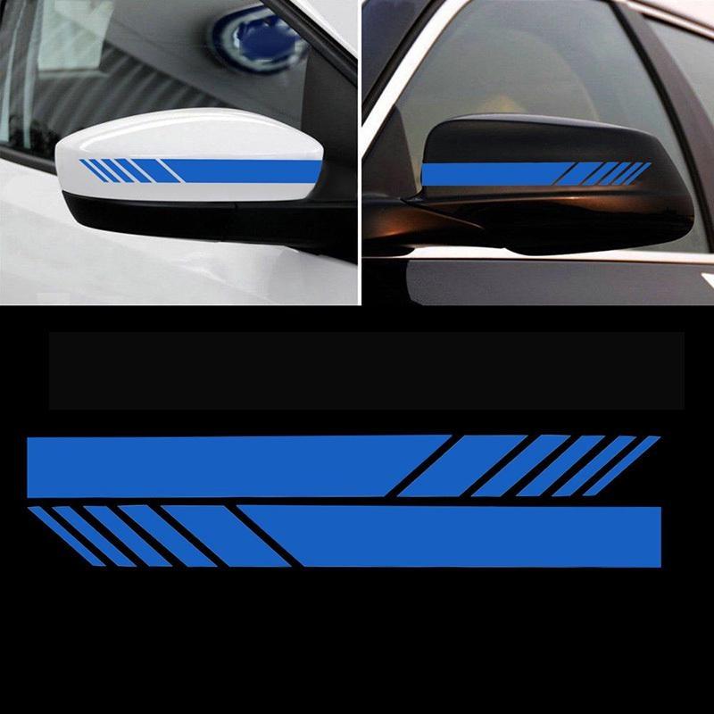 2Pcs/Set Rear View Mirror Stickers Car Styling DIY Car Sticker Rearview Mirror Side Decal Stripe Car Accessries Car Stickers