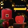Shaped Jewelry Gift Box Double-Open Jewelry Storage Box Red Birthday Gift Box with Artificial Flower Romantic Exquisite