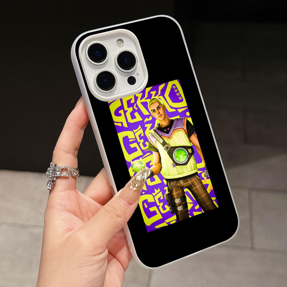

Valo Gekko Phone Case for iPhone 17 16 15 14 13 12 11 Air Pro Max Plus Jelly Double layer White Cover iPhone 13 Pro