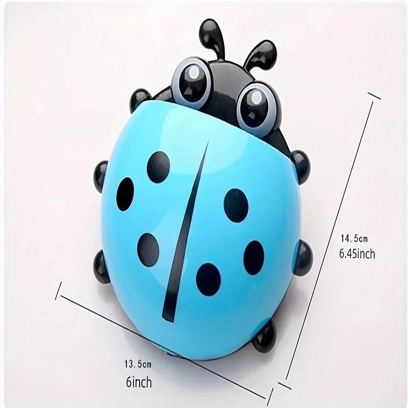 Seven star ladybug toothbrush holder for storing cute suction cups