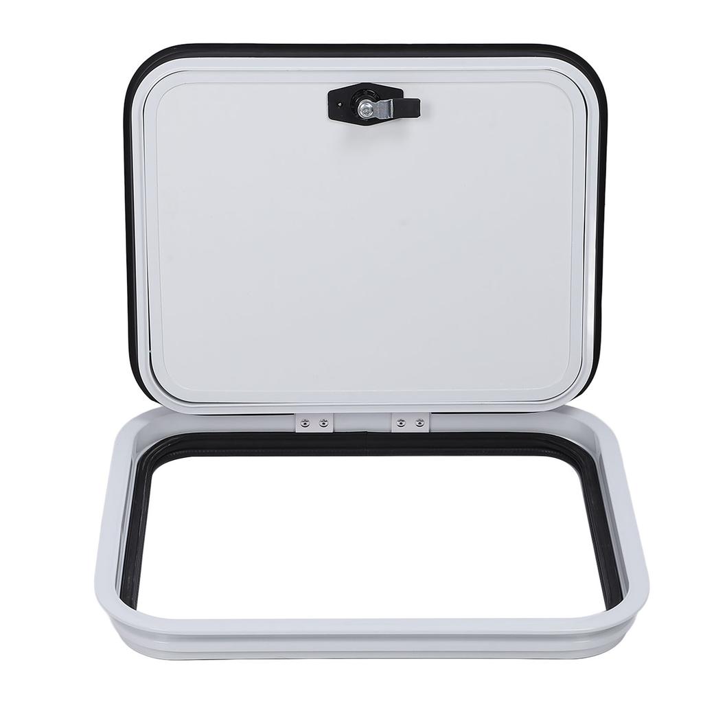 16 X 20 Inch RV Access Door Heavy Duty Aluminum Alloy with Safety Lock RV Compartment Hatch Cover for Campervan Motor