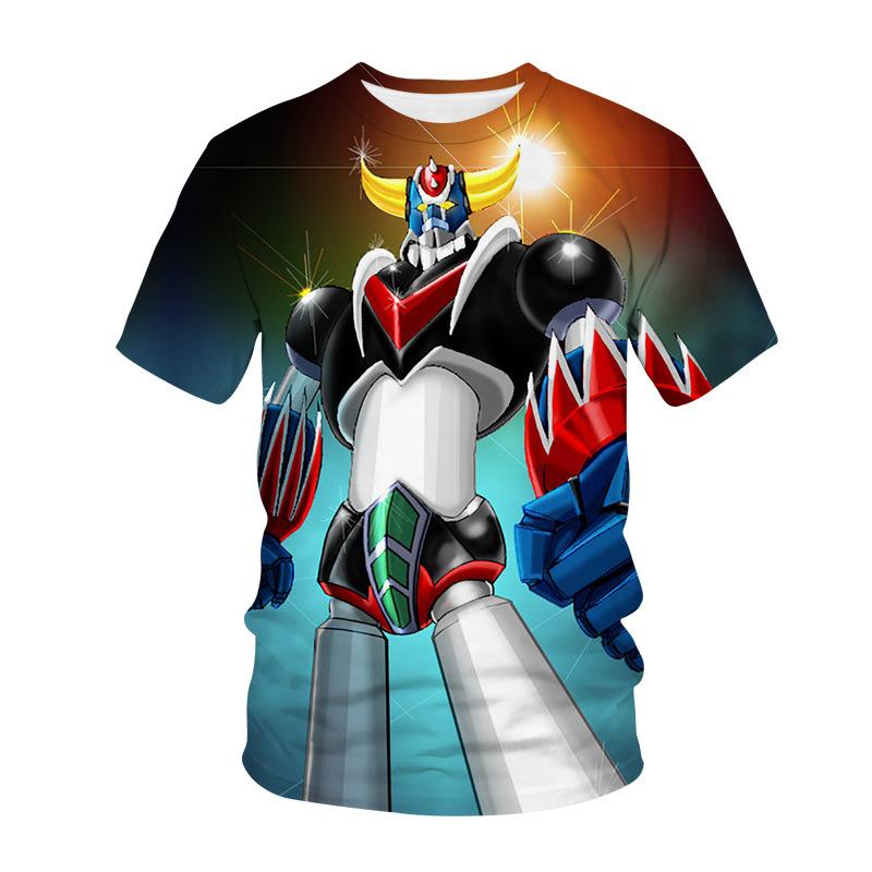 Anime Grenadier T-shirt 3D Printed Street Wear Men's Short Sleeved T-shirt