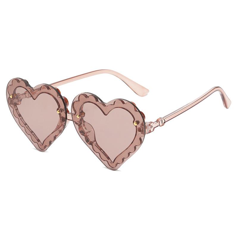 Children'S Concave Shape Versatile Love Sunglasses, Men'S And Women'S Baby Uv-Proof Glasses, Sunglasses