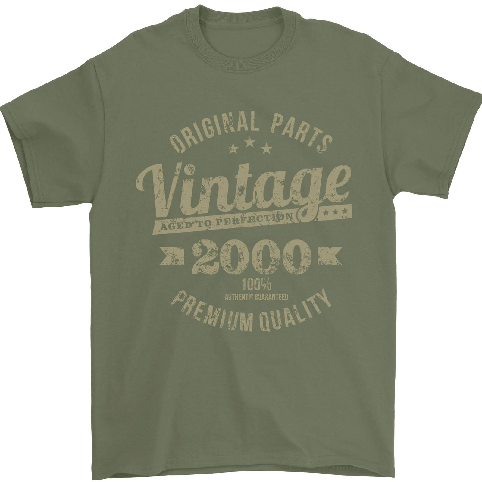 Vintage Year 26th Birthday 2000 Mens T-Shirt 100% Cotton S
