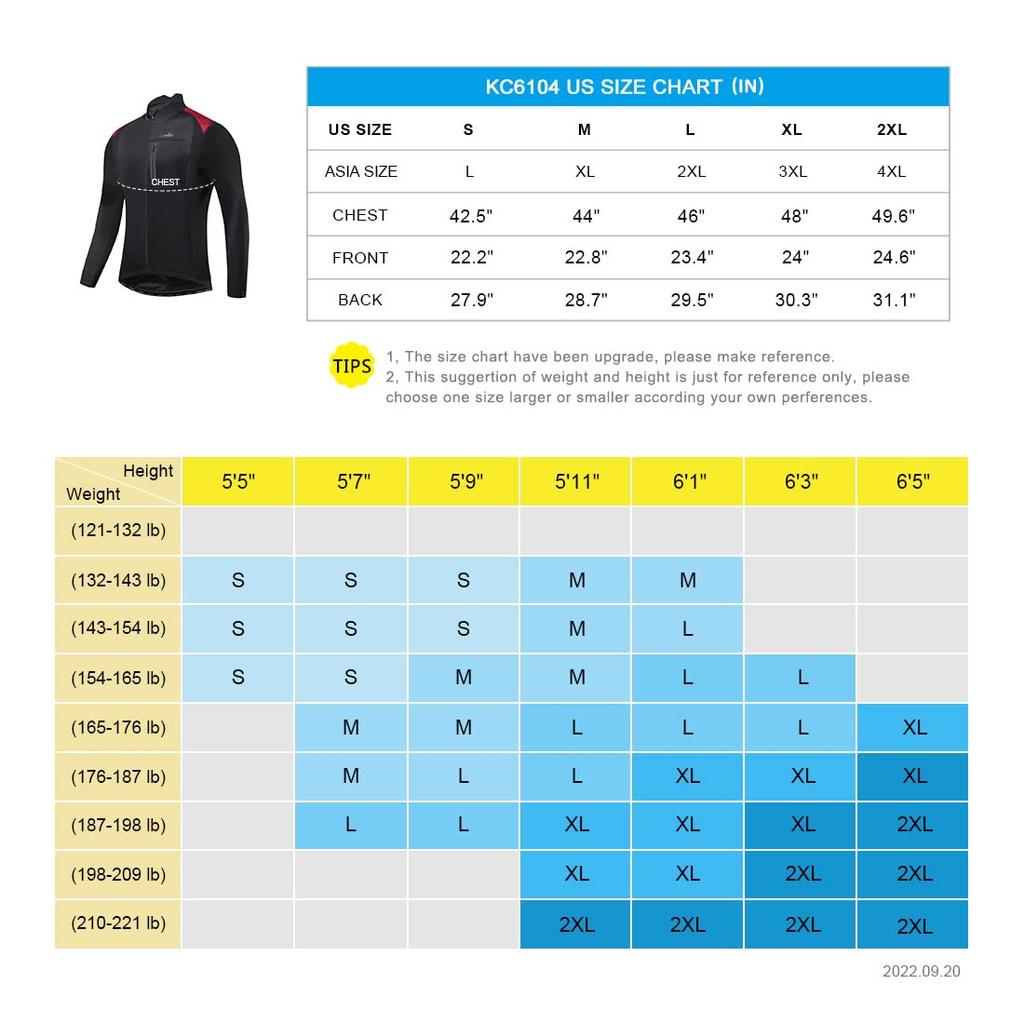 Santic Men's Long Sleeve Cycling Jersey, Windbreaker Jacket, Windproof and Cold-Resistant for Fall and Winter, Black/Red, Size L