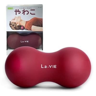 Yawako Rojo Vino Bola de Liberación Miofascial Bola de Estiramiento Rodillo de Espuma Forma de Cacahuete Genuino La-VIE 3B-4805 [Producto del Fabricante]