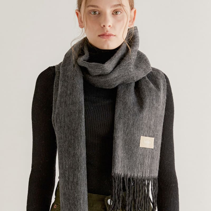 halden two tone cashmere muffler (M001_charcoal)