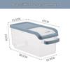 Food-Grade Plastic Rice Storage Dispenser with Push Lid