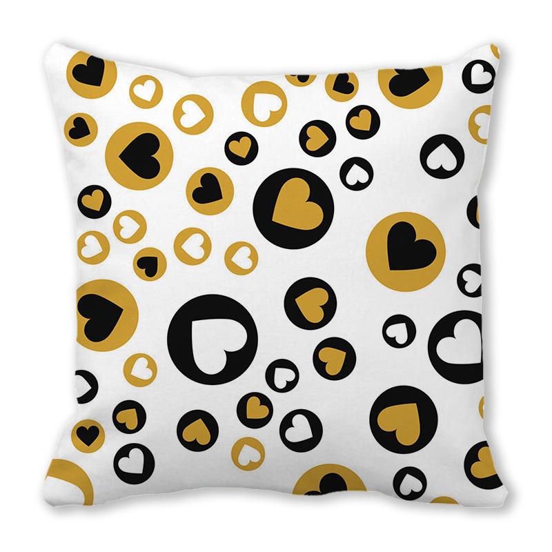 Home Decor Valentine's Day Love Patterns Pillow Covers Pattern Cushion Cover Suitable for Sofa Bedroom Car Pillow Cover