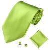 Men's Fashion Solid Color Suits Ties Necktie Cufflinks Hanky Set Tuxedo Suit