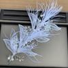 Shiny Crystal Hairband Handmade Bridal Headdress Elegant Bridal Hair Clip  Wedding Ceremony
