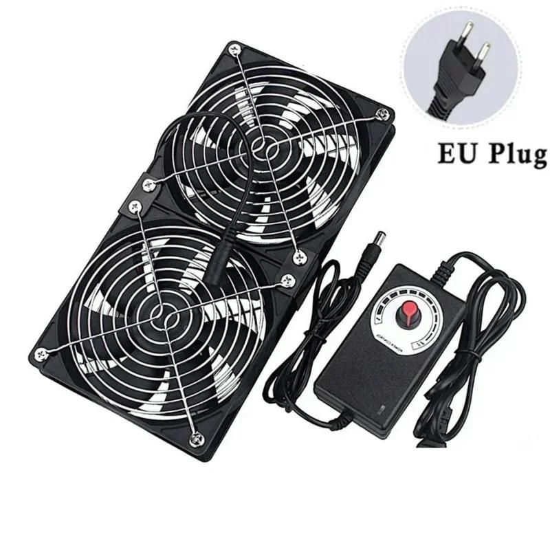Multifunctional Exhaust Cooling Fan with Switch Cable for PC CPU Server Chassis Router Ventilation Fast Cooling System