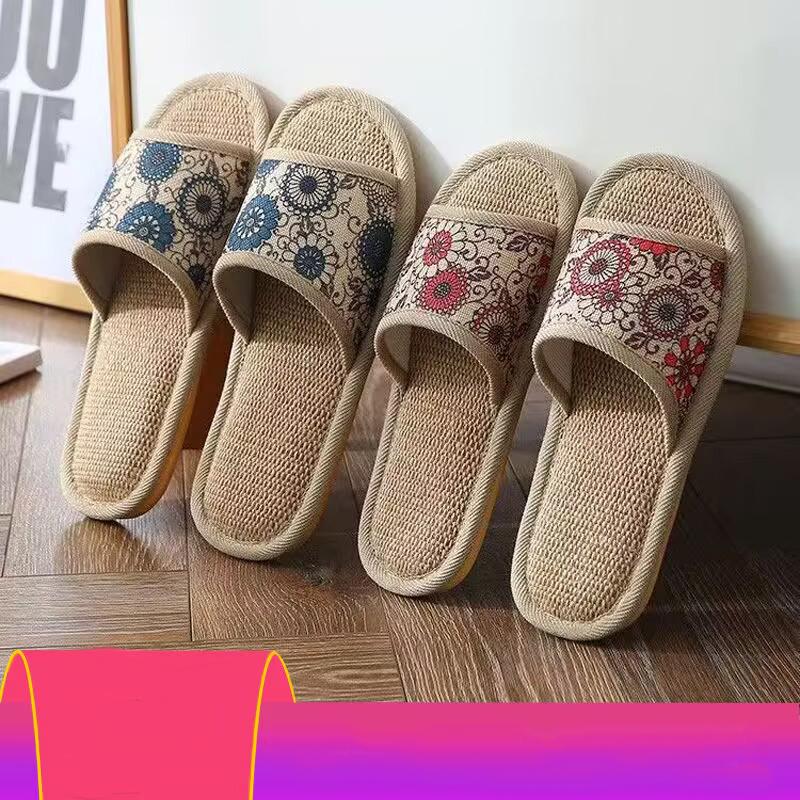 Papuci de casă pentru femei, model vintage, pantofi clasici de toamnă și vară