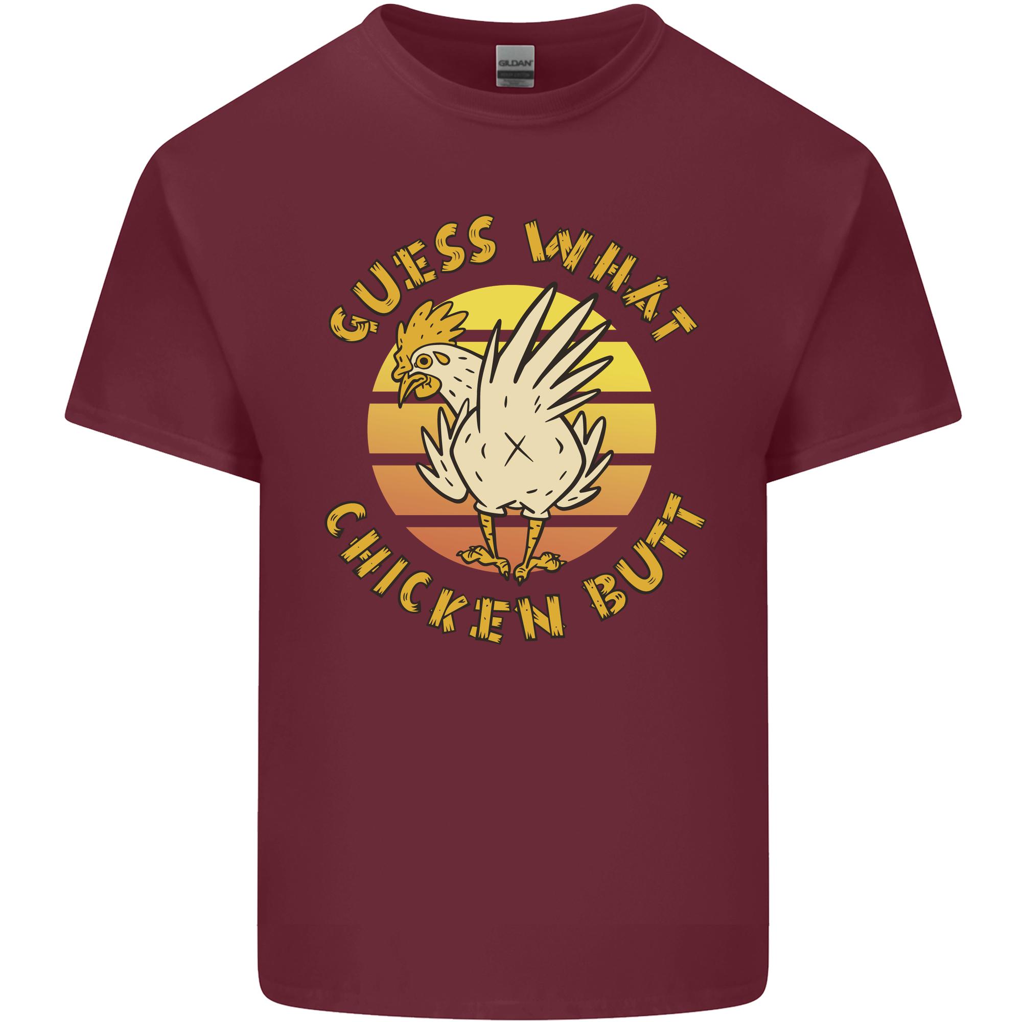 Guess What Chicken Butt Funny Farm Unisexs Light Cotton TShirt S