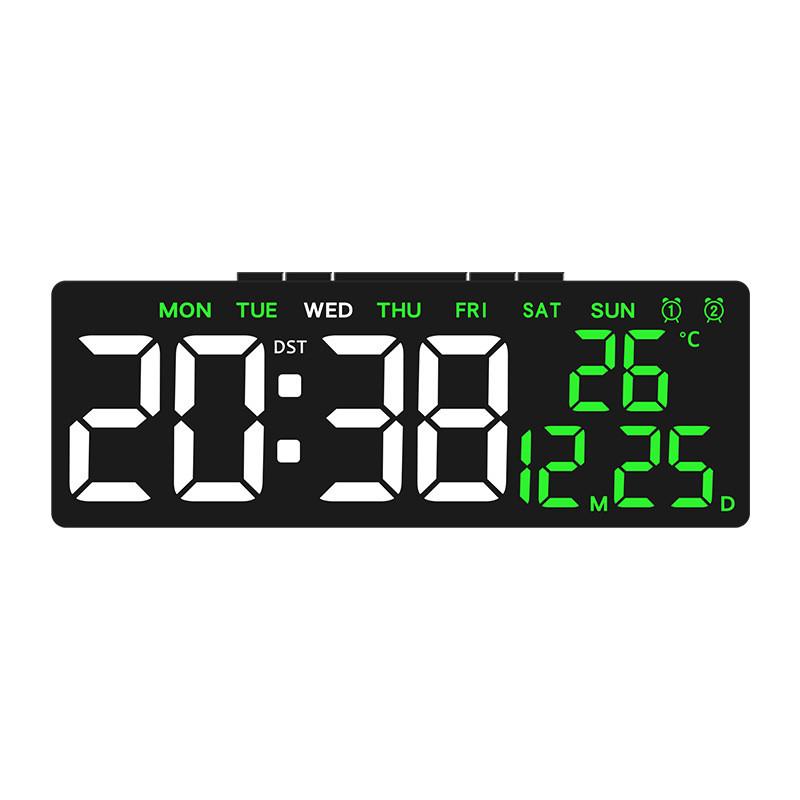 Minimalist Led Desktop Alarm Clock With Temperature Function Usb Output For Living Room Decor