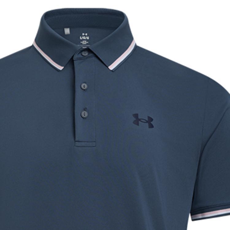 Under Armour Playoff 3.0 Stylish Comfortable Trendy Minimalist Sun Protection Short Sleeve Polo Shirt Men Polo Shirts Blue Gray 1388156-044