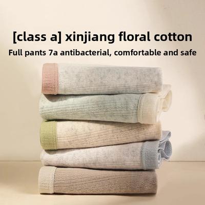 Large Size Women Spring and Autumn New Cotton Anti  Bacterial No Mark In The Waist Triangle Briefs