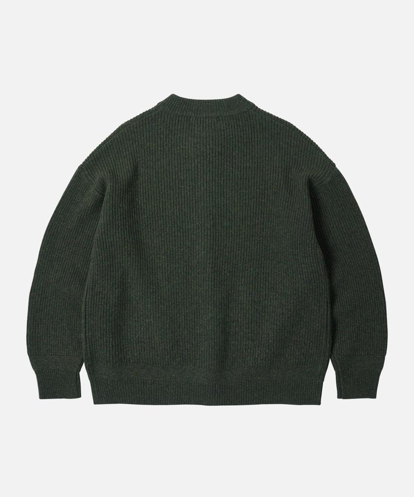 Frizmworks Wool Deck Zip Up Cardigan _ Forest Green