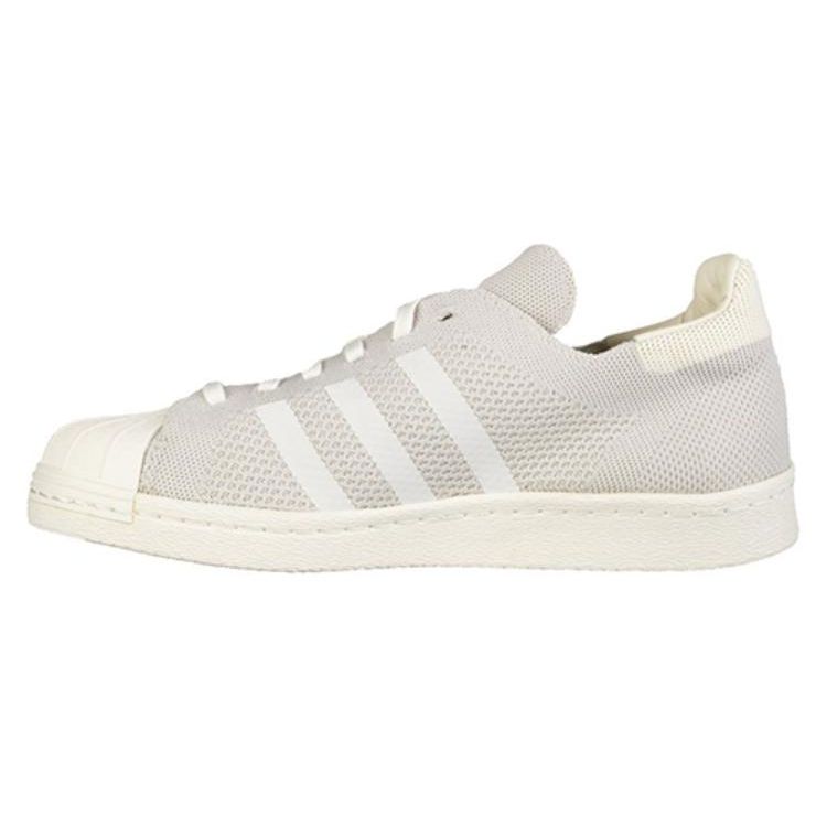 Adidas Superstar 80s Primeknit Unisex Sneakers White Chalk-White Grey S75671 36⅔