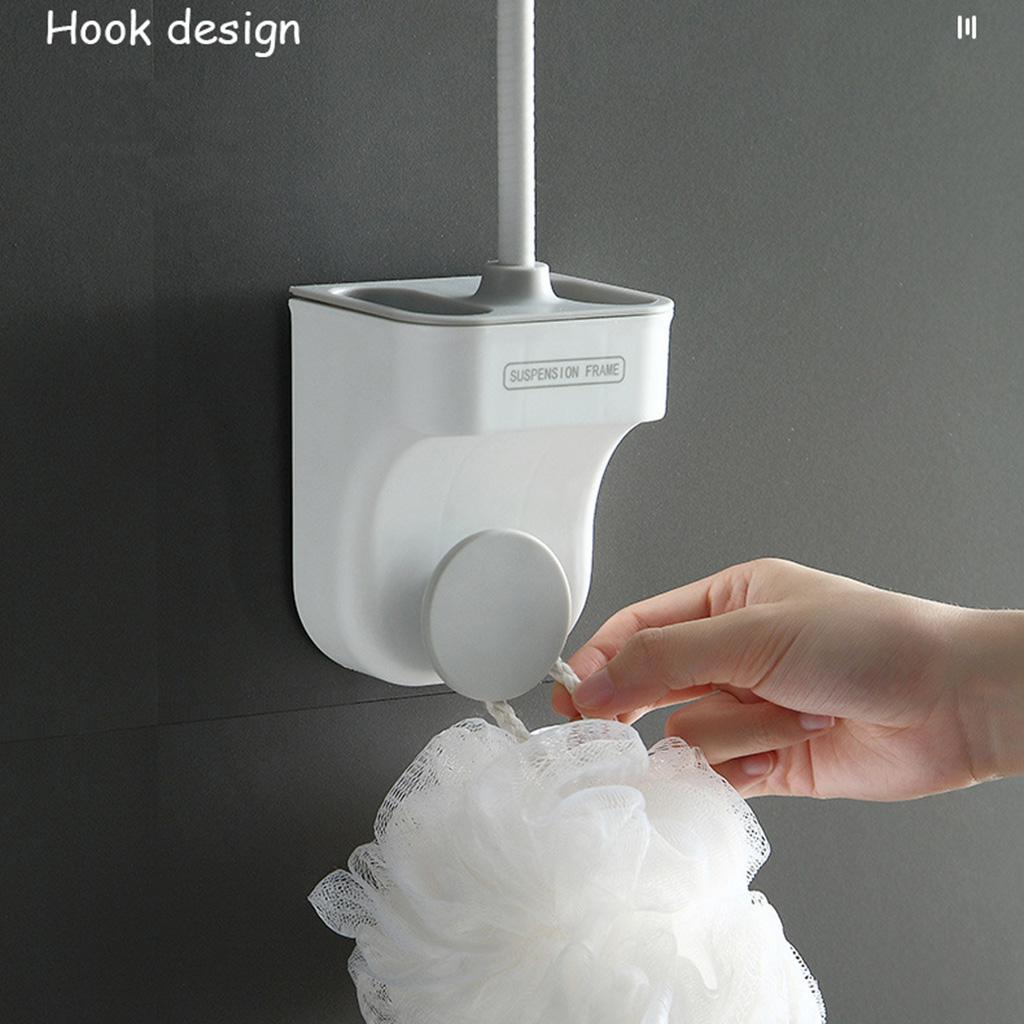 Wall Mount Shower Bracket Sticky Shower Clip Height Adjustable Holder Storage Box Strong Bearing Capacity Meet Bathroom