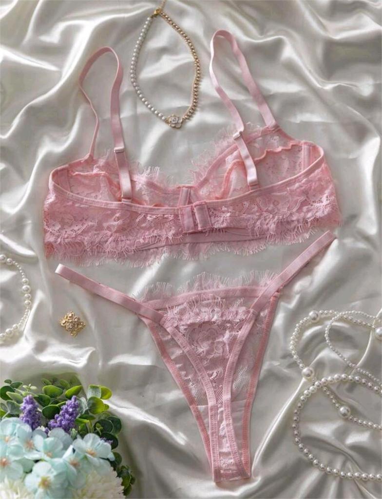 2025 Bestseller: Sexy Lace Trim Lingerie Set for Europe & America