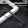 Men'S Ultralight Frame Reading Glasses Titanium Alloy Anti Blue Light Business Eyewear Comfortable Far Sighted Eyeglasses