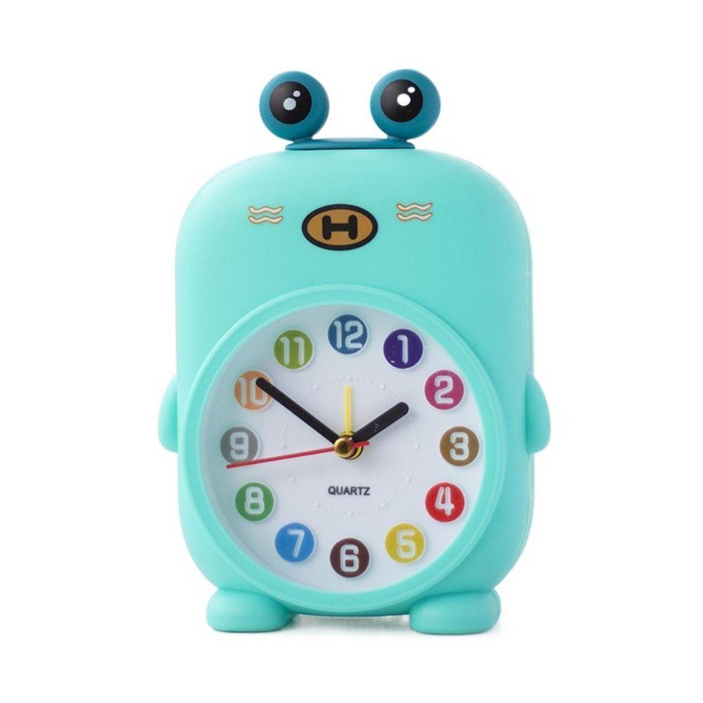 Funny Desktop Mute Clock Animal Pattern Small Desk Clock Creative Student Alarm Clock  Children's