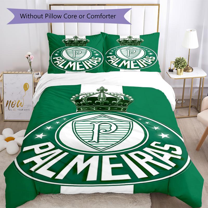 3pcs Football Team (30) Design Cover Set - HD Printed Bedding with 1 Cover and 2 Pillowcases - Perfect for Home and Dorm Decor
