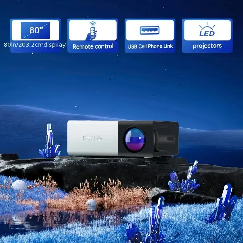 Mini Portable YG300 LED Outdoor Mini HD 1080P Mobile Projector Children's Projector Ultra-clear Mini Portable Projector