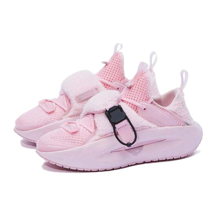 Li Ning Cloud Travel Lightweight Shock Absorbing Non-Slip Breathable Balance Low-Top Casual Shoes Women Sneaker Pink AGBR070-3